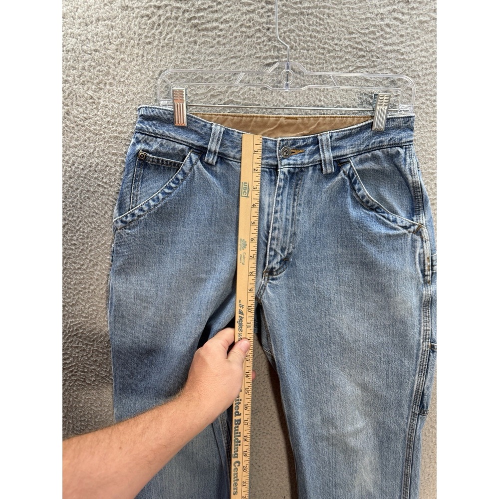 Duluth Trading Co Jeans Mens 30x29 Blue Ballroom Carpenter Relaxed Fit Workwear - Picture 5 of 8